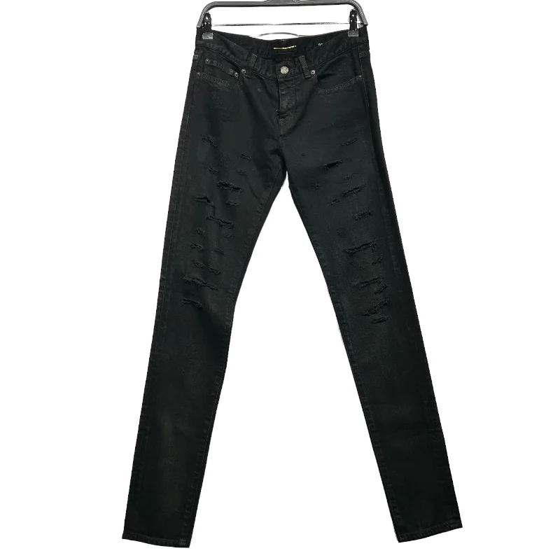 SAINT LAURENT/Skinny Pants/29/BLK/ Traditional Men's Wool