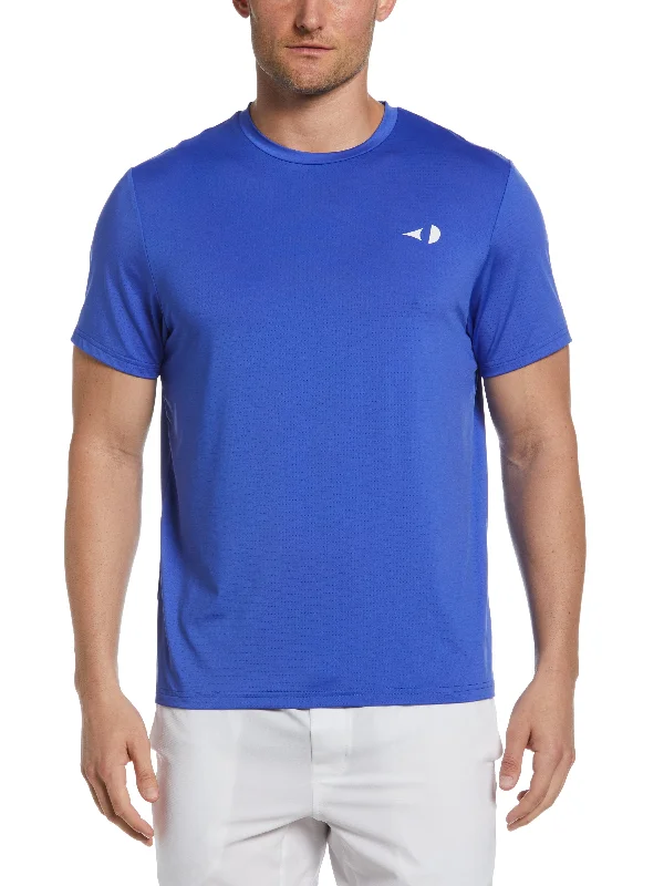 Men's Pin Hole Mesh Tennis Tee Refined Men's Velvet