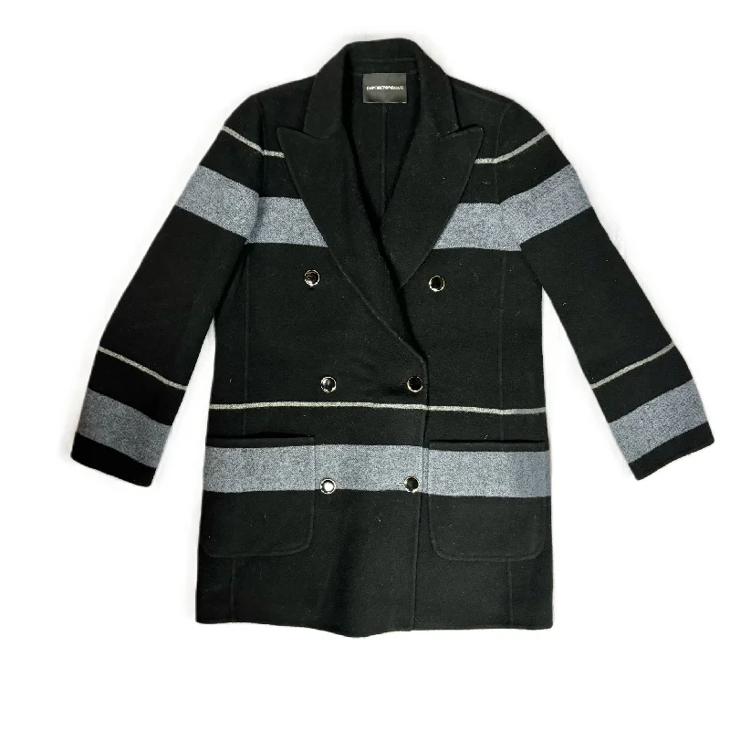 Coat Peacoat By Emporio Armani In Black, Size: S Hip Men's Urban