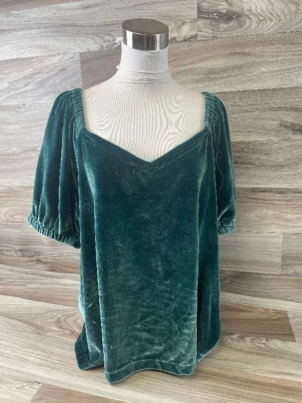 Top Short Sleeve Basic By Loft In Green, Size: Xl Cozy Men's Sherpa