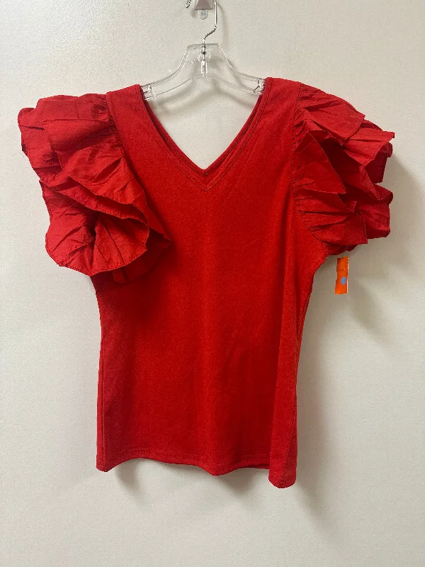 Top Short Sleeve By Clothes Mentor In Red, Size: L Sophisticated Men's French