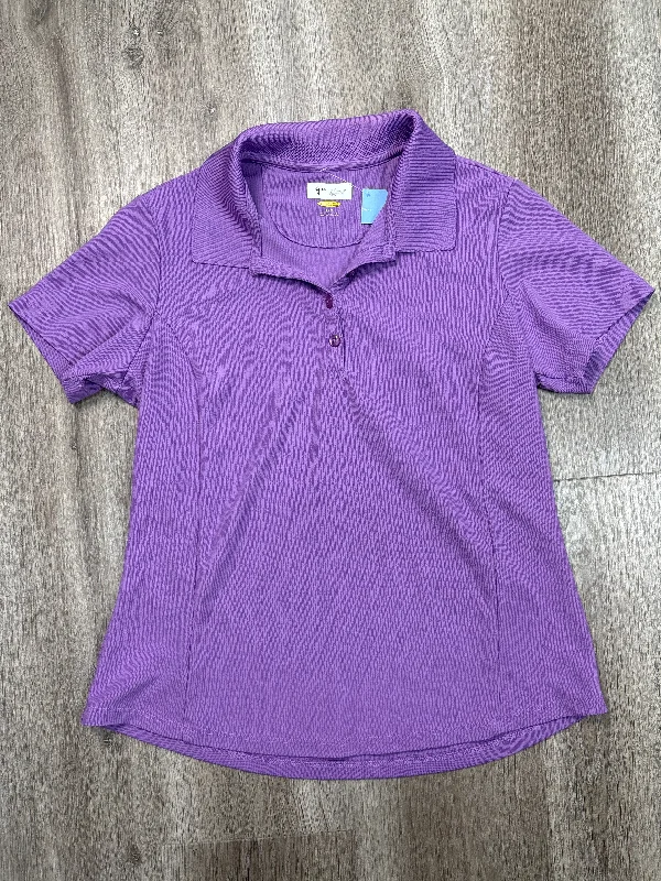 Athletic Top Short Sleeve By Gu In Purple, Size: M Trendy Men's Scandinavian