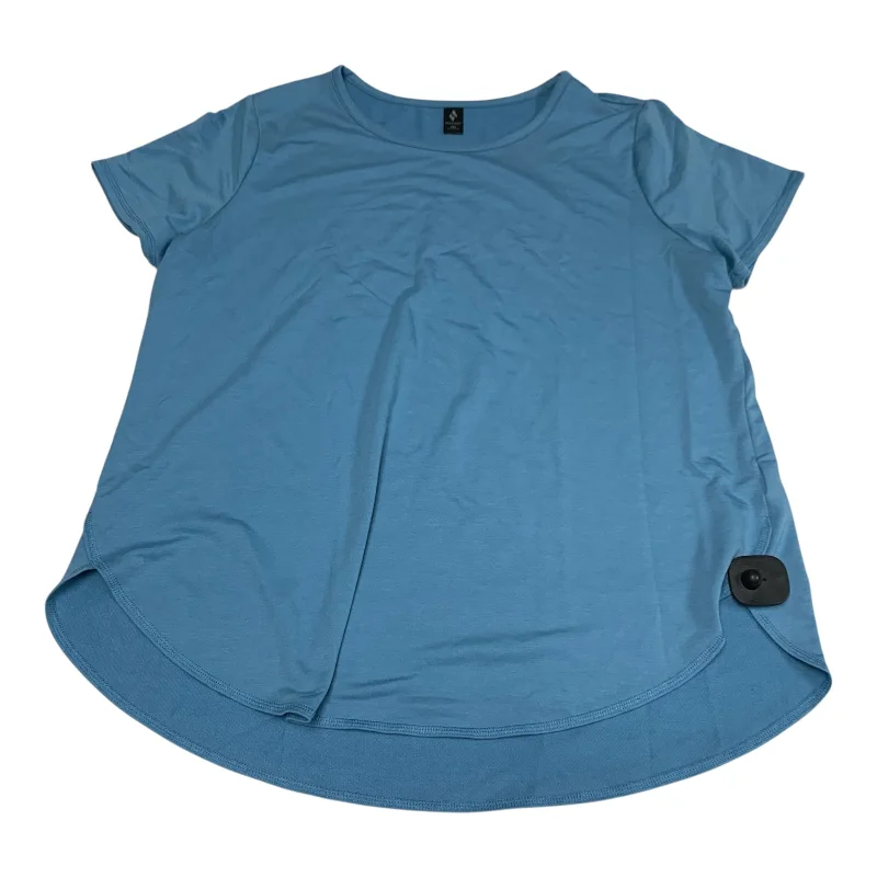 Athletic Top Short Sleeve By Skechers In Blue, Size: 1x Dynamic Men's Glow