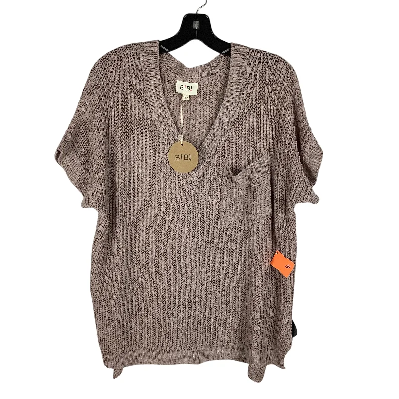 Top Short Sleeve By Bibi In Beige, Size: S Lumberjack