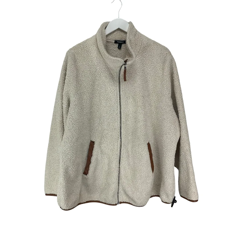 Coat Faux Fur & Sherpa By Torrid In Cream, Size: 3x Cclassic Men's Tweed