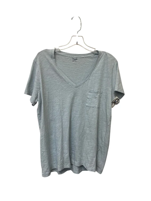Top Short Sleeve Basic By Madewell In Blue, Size: L Edgy Men's Punk