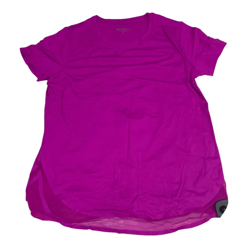 Athletic Top Short Sleeve By Athleta In Purple, Size: S Dapper Men's 1920S