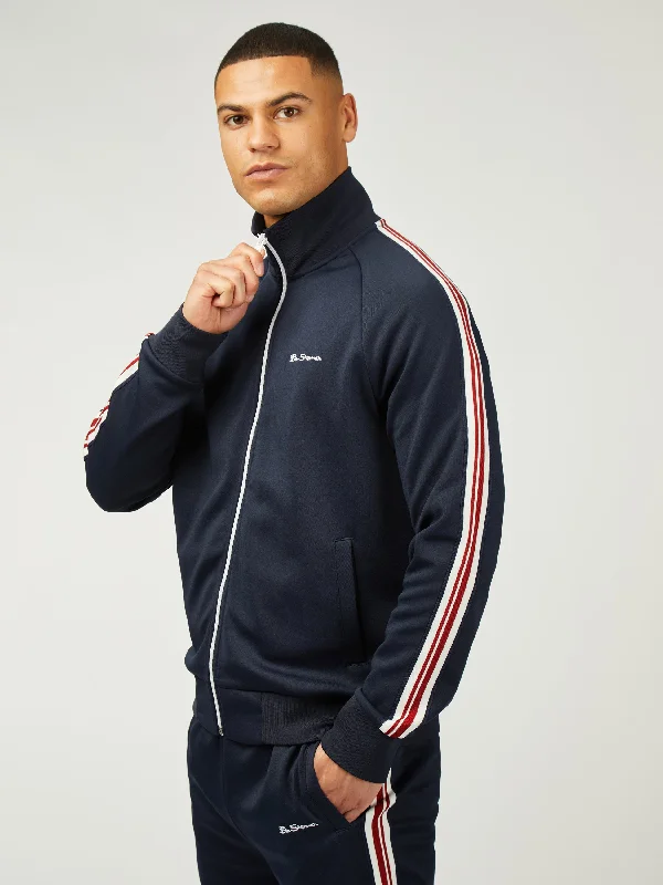 House Taped Track Top - Dark Navy Cozy Men's Sherpa