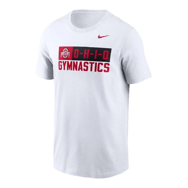 Ohio State Buckeyes O-H-I-O Gymnastics T-Shirt Laid