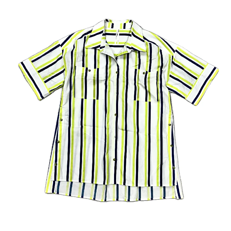 Top Short Sleeve By Anthropologie In Blue & Green, Size: Xs Refined Men's Hand