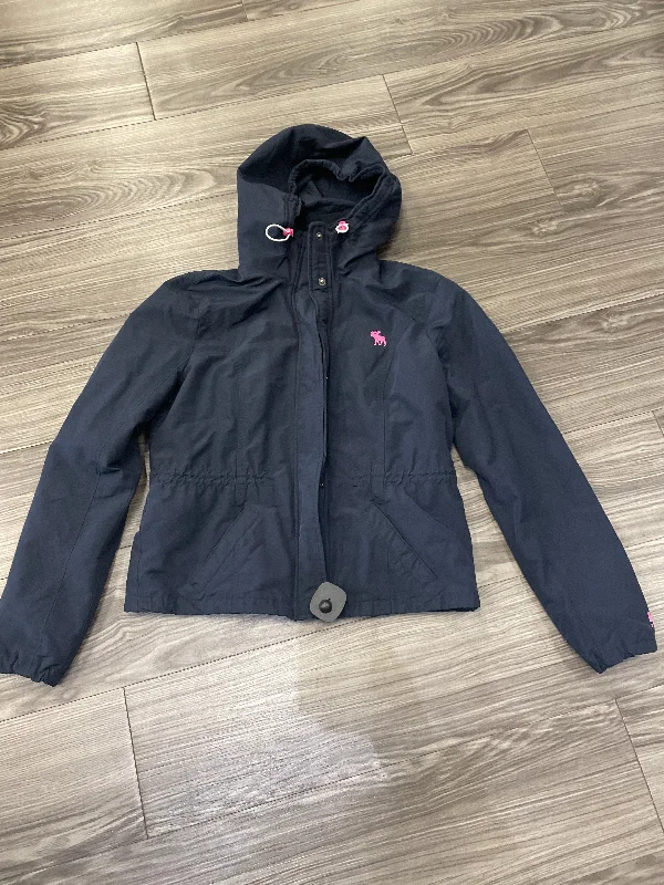 Coat Raincoat By Abercrombie And Fitch In Blue & Pink, Size: L Luxurious Men's High