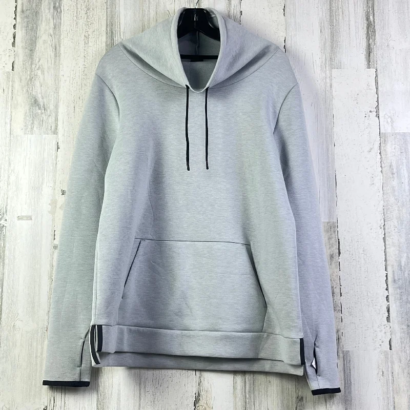 Athletic Top Long Sleeve Collar By Champion In Grey, Size: L Dapper Men's 1920S