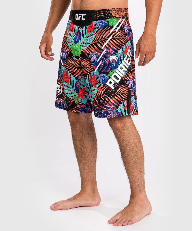 Men's UFC Unrivaled by Venum Blue Dustin Poirier Long Fit Fight Short Sleek Men's Metallic