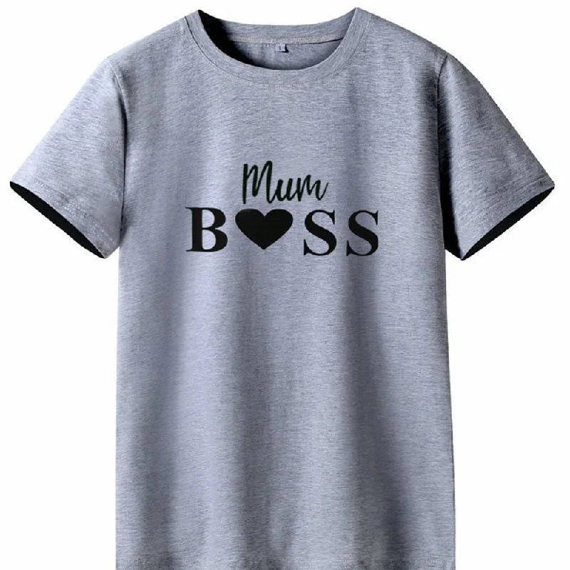 Mum Boss Heart T-Shirt (MRK X) Confident Men's Power