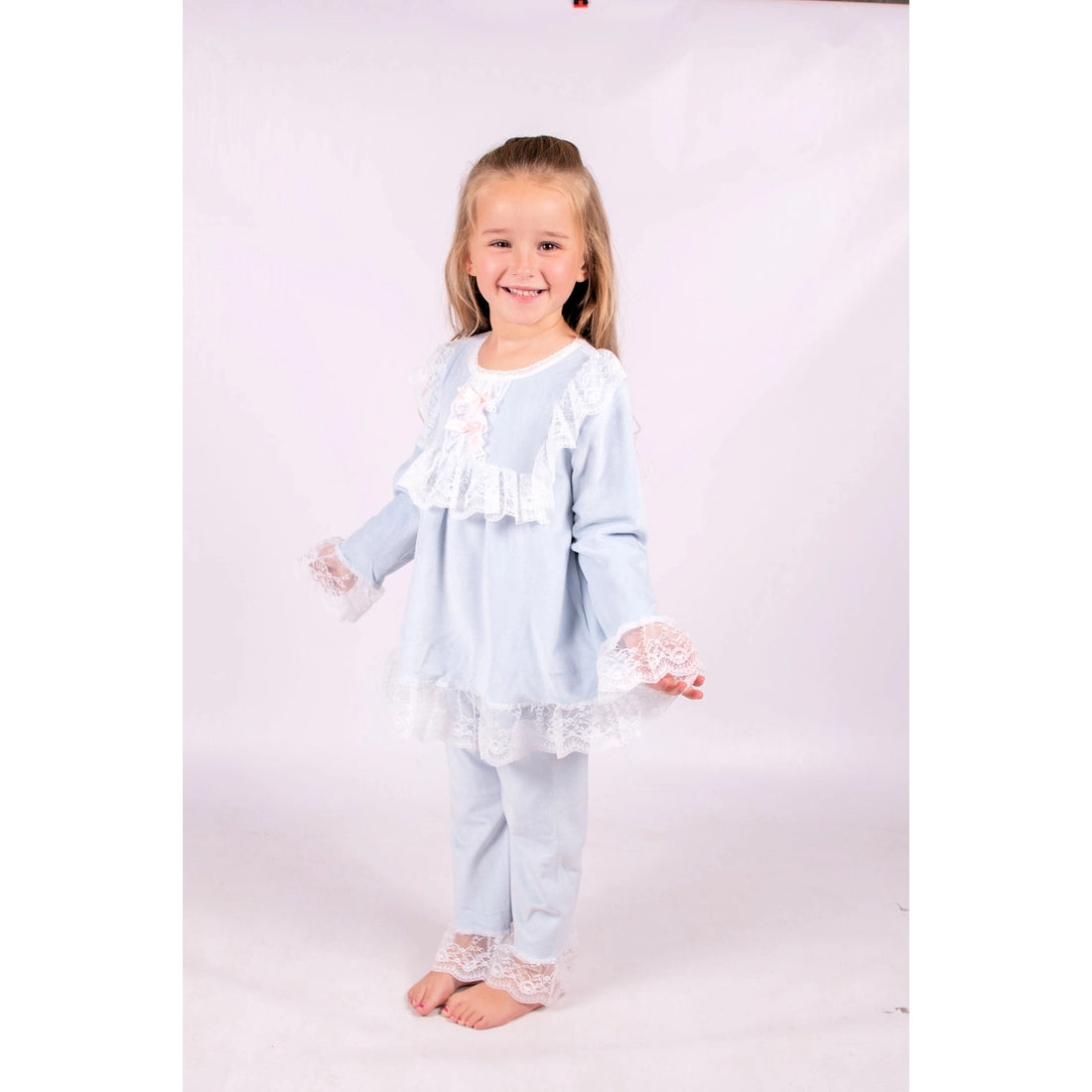 Blue Terry Pajamas Casual Men's Loose