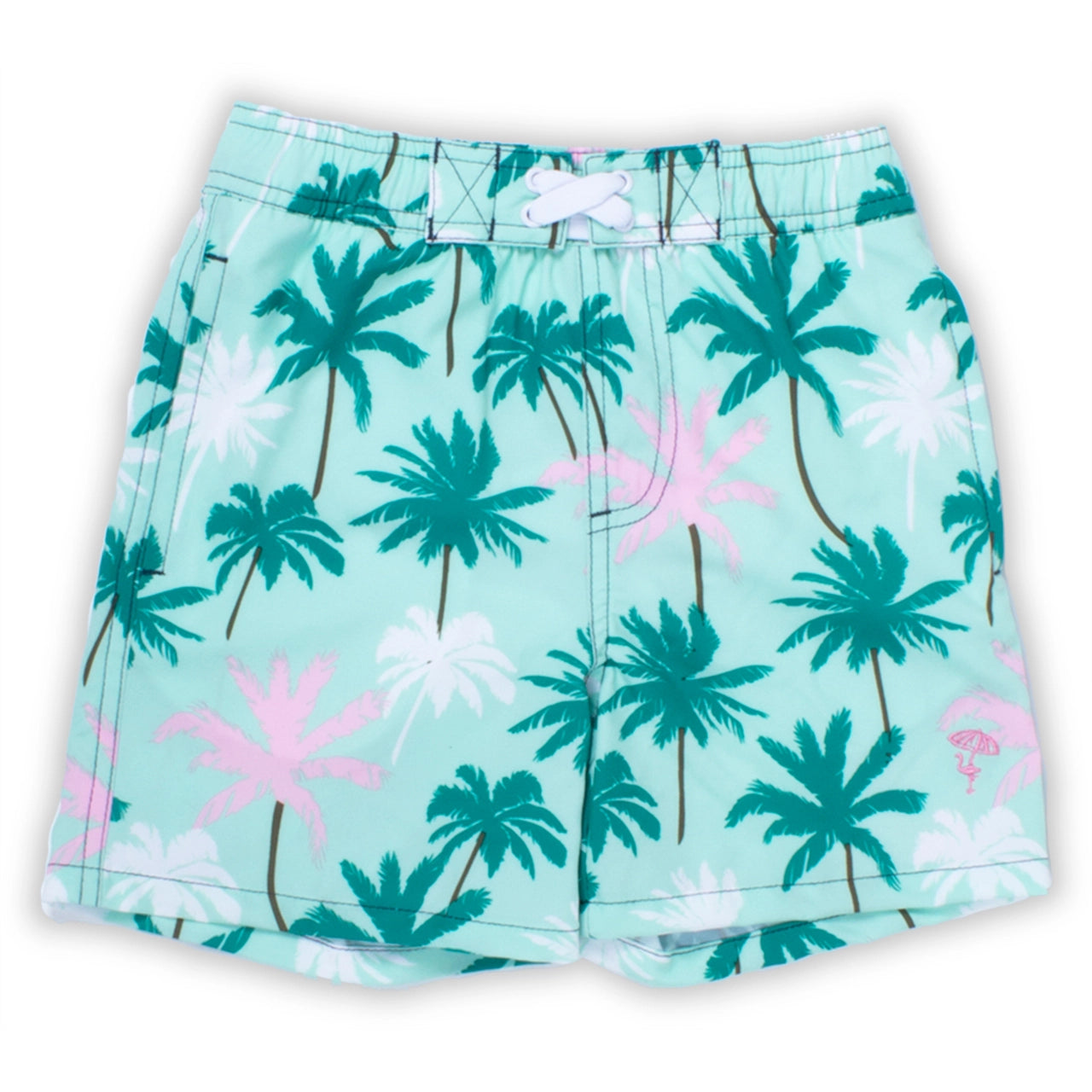 Boys Palm Tree Swim Trunks Sleek Men's Contemporary 