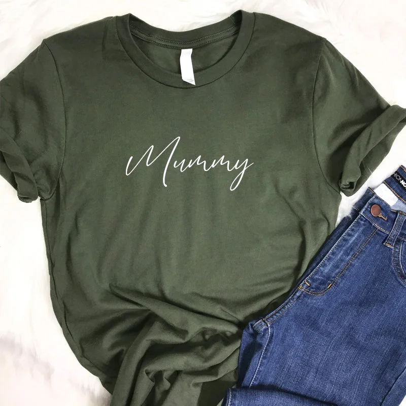 Pure Love- Mummy Script T-Shirt Refined Men's European