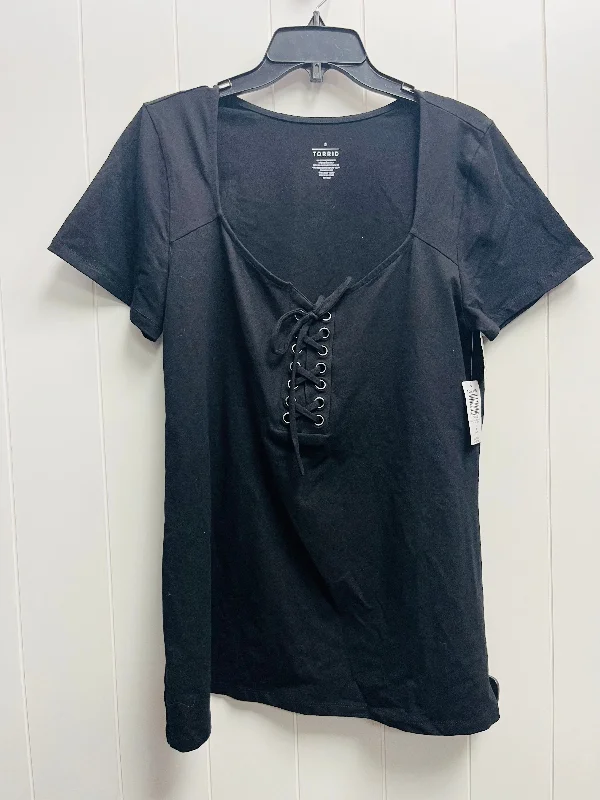 Top Short Sleeve By Torrid In Black, Size: 2x Dapper Men's 1920S