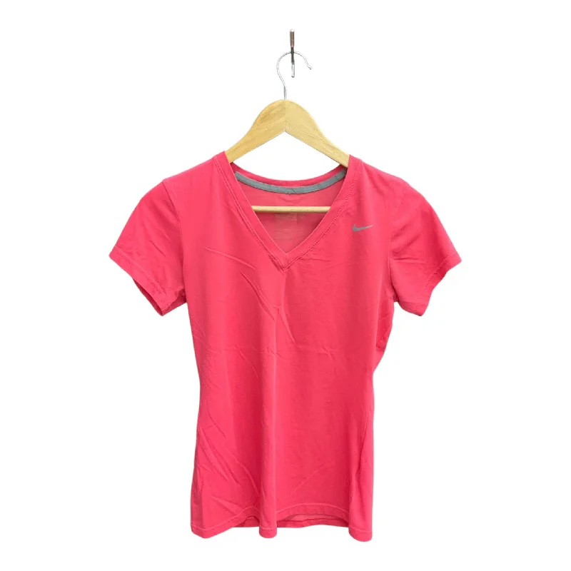 Athletic Top Short Sleeve By Nike Apparel In Pink, Size: M Sleek Men's Metallic