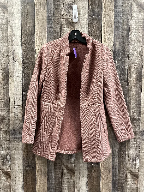 Coat Peacoat By Shein In Red, Size: S Dapper Men's Bow