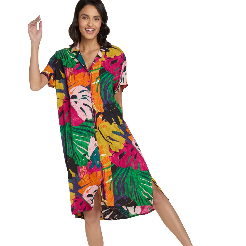 Shirt Dress - Fern Grotto Cozy Men's Sherpa