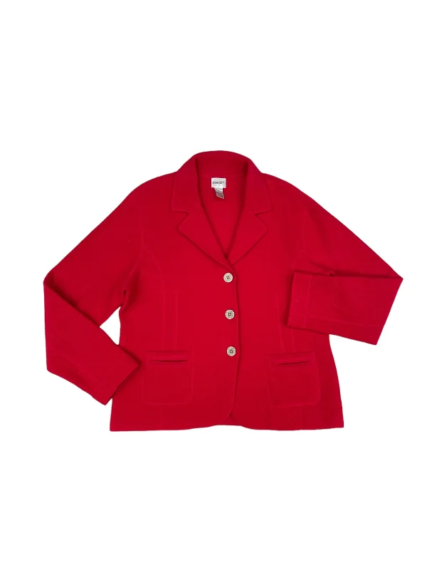 Coat Wool By Chicos In Red, Size: Xl Trendy Men's Scandinavian