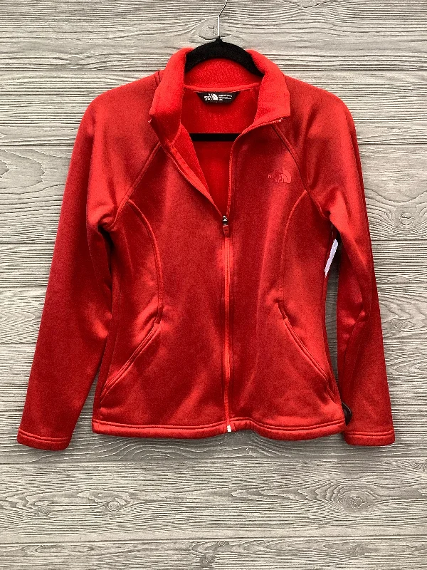 Athletic Jacket By The North Face In Red, Size: M Sporty Men's Tennis