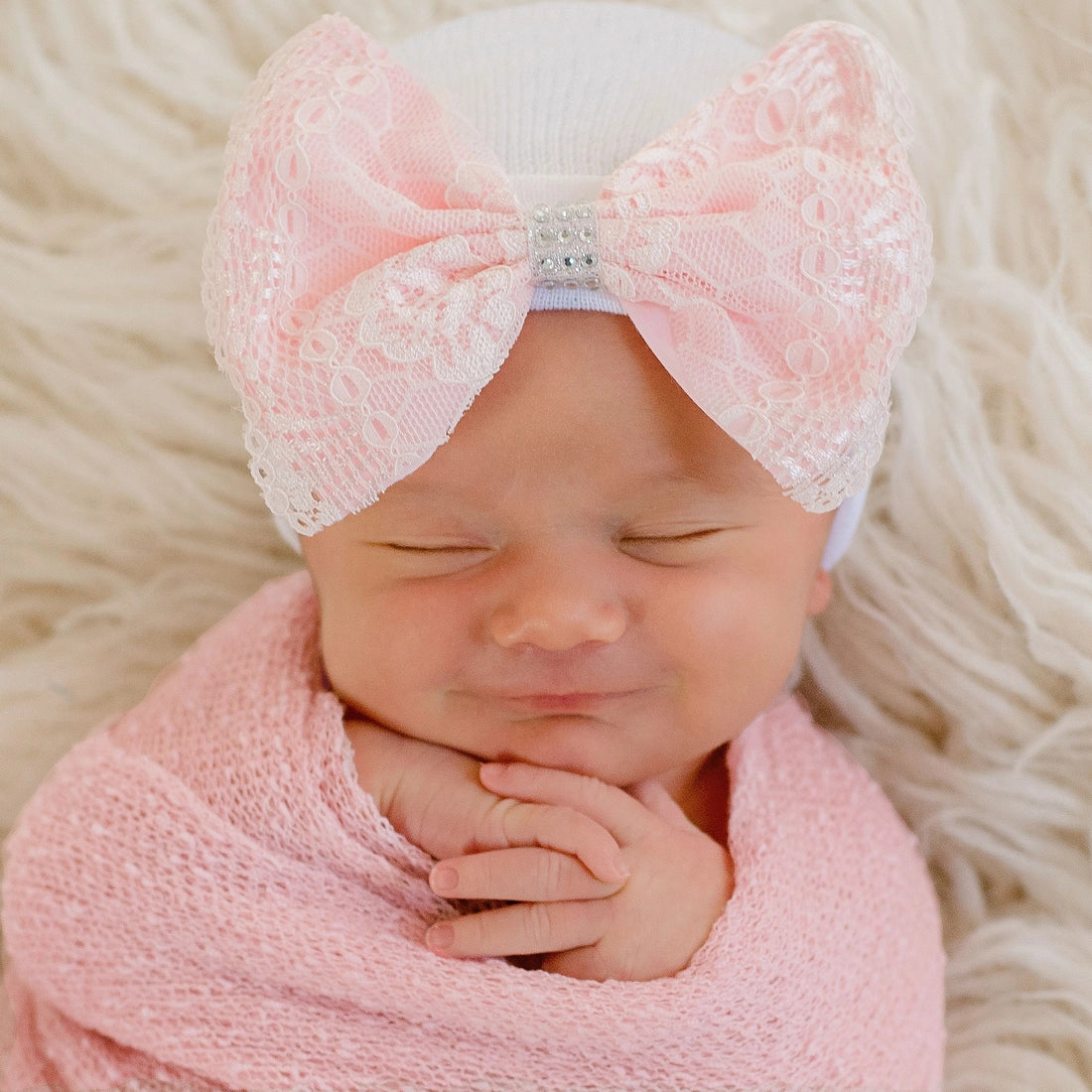 Ily Bean Pink Lace Bow Hat Sporty Men's Tennis