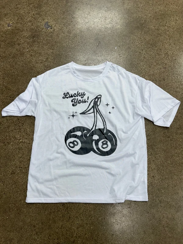 Top Ss By Shein In White, Size:L Youthful Men's Anime