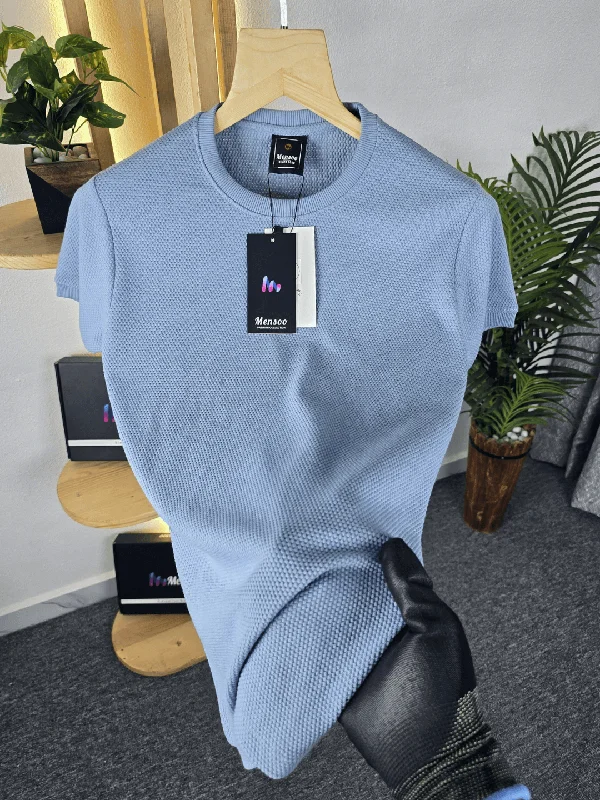 Hs Popcorn T Shirt Aqua Tailored