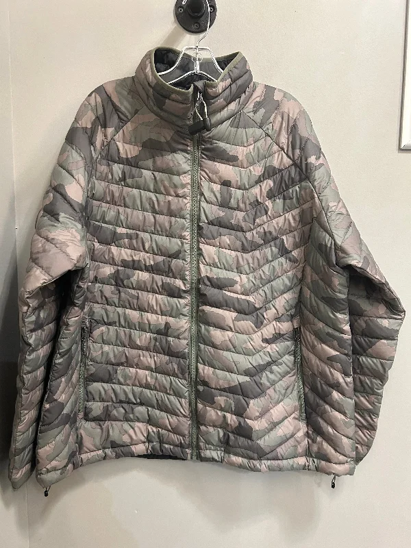 Coat Puffer & Quilted By Columbia In Green & Tan, Size: 2x Cclassic Men's Tweed