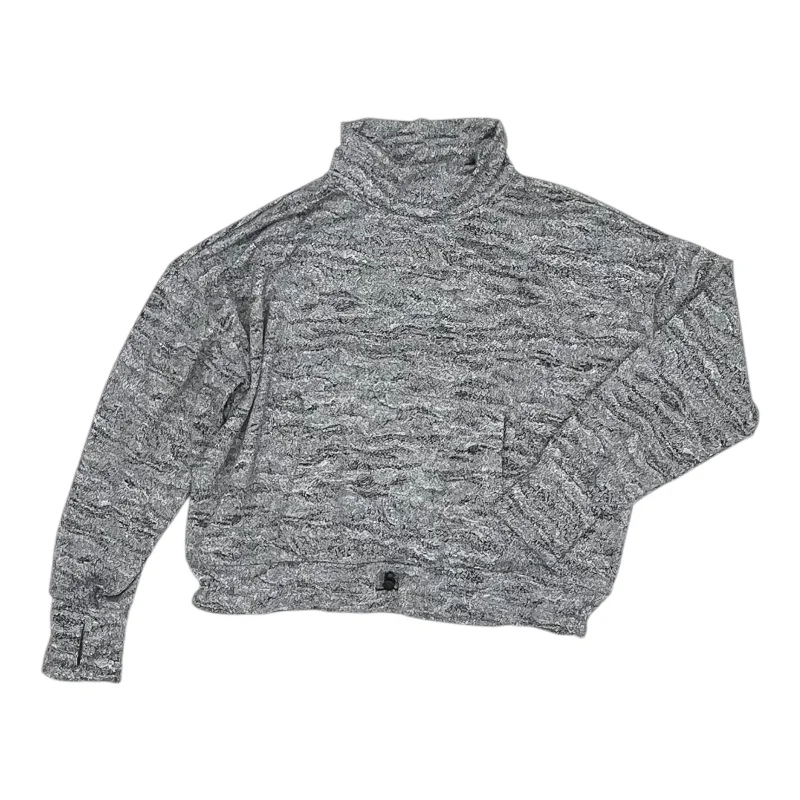 Athletic Top Ls Collar By Kyodan In Grey, Size:M Masculine Men's 