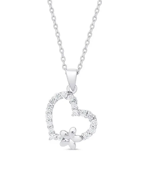 Lily Nily Heart and Flower Pendant Unique Men's Patch