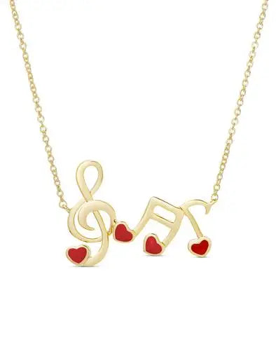 Lily Nily Musical Note Necklace Confident Men's Power
