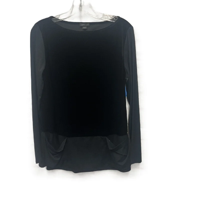Top Long Sleeve By J. Jill In Black, Size: S Gym