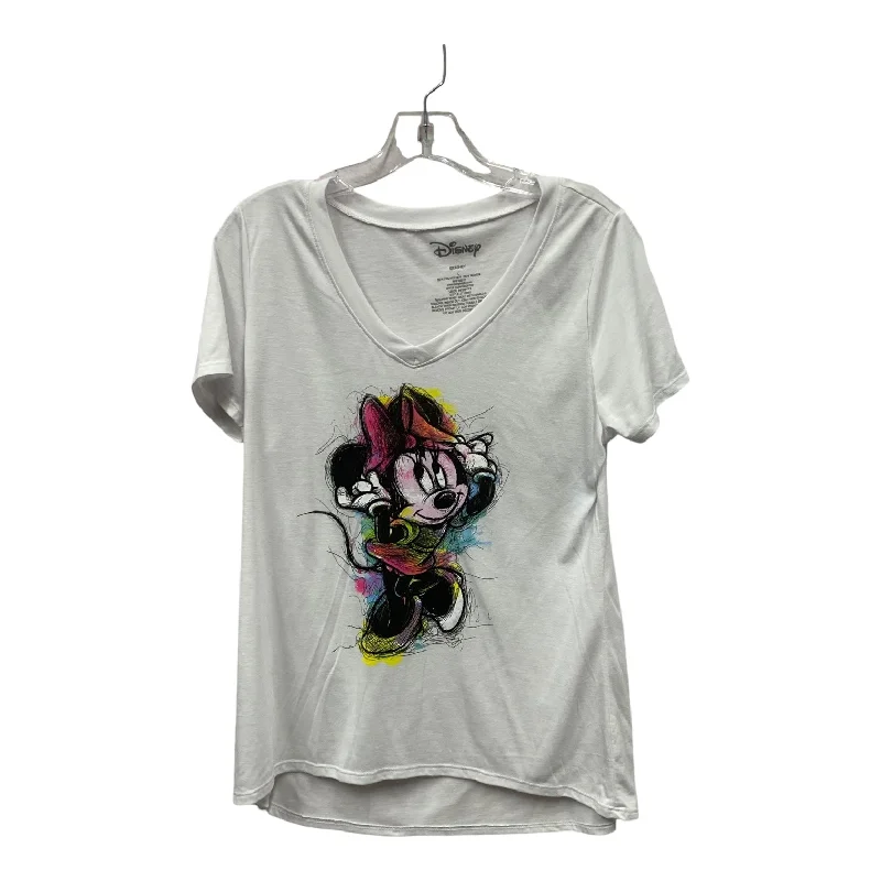 Top Ss By Disney Store In White, Size:L Sporty Men's Athleisure 