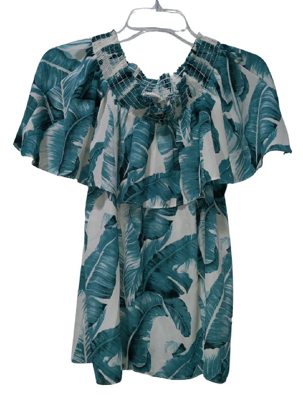 Tropical Print Shorts Set Adrienne Vittadini, Size S Artistic Men's Hand