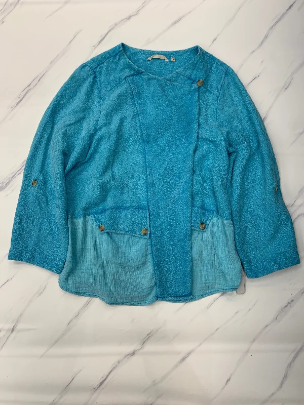 Jacket Other By Soft Surroundings In Blue, Size: 2x Vacation