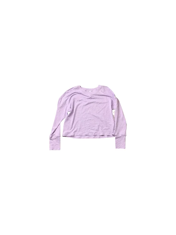 Athletic Top Long Sleeve Crewneck By Rbx In Purple, Size: S Adventure