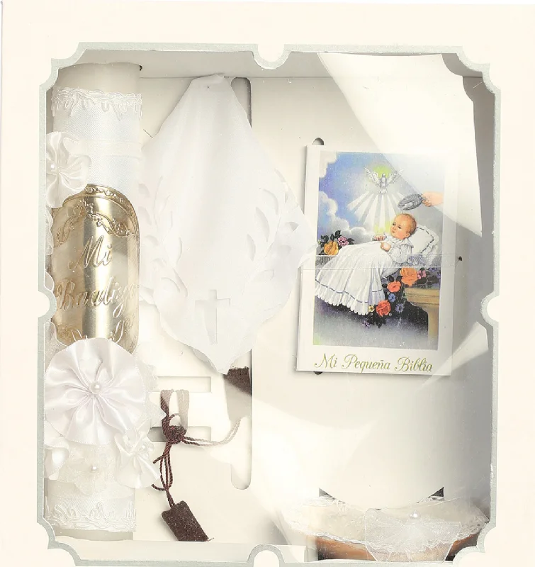 Baptism Candle Set Trendy Men's Bucket