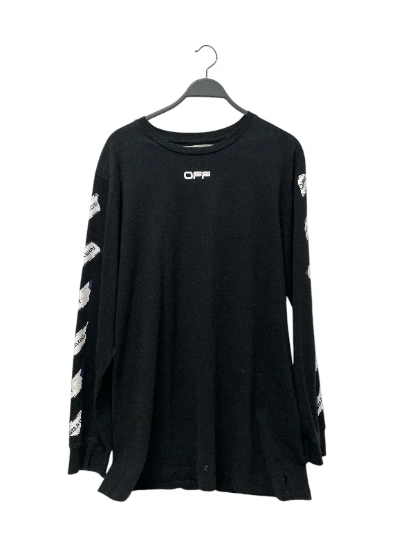 OFF-WHITE/Sweatshirt/XXL/Cotton/BLK/logo all around Refined Men's Hand