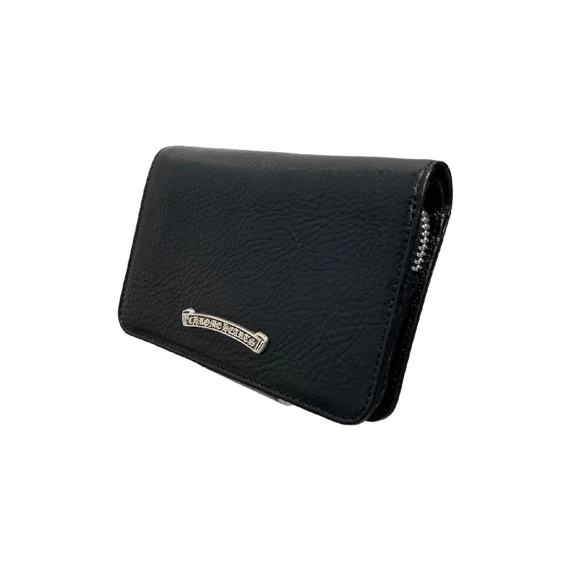 CHROME HEARTS/Wallet/S/Leather/BLK/Dagger Bold Men's Statement