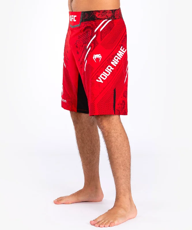 UFC Adrenaline by Venum Personalized Authentic Fight Night Men's Fight Short - Long Fit - Red Dapper Men's Bow