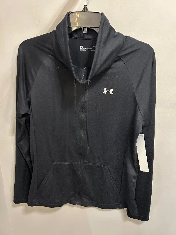 Athletic Jacket By Under Armour In Black, Size: L Laid