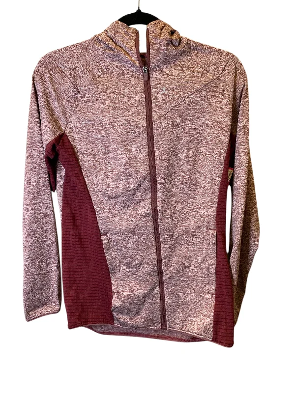 Athletic Jacket By Danskin In Maroon, Size: S Cozy Men's Sherpa