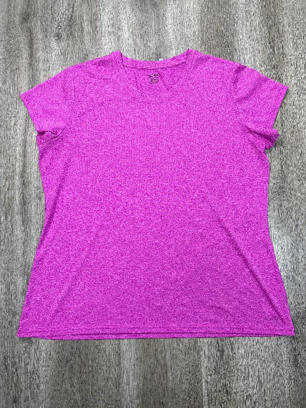 Athletic Top Short Sleeve By Champion In Pink, Size: Xxl Edgy Men's Punk
