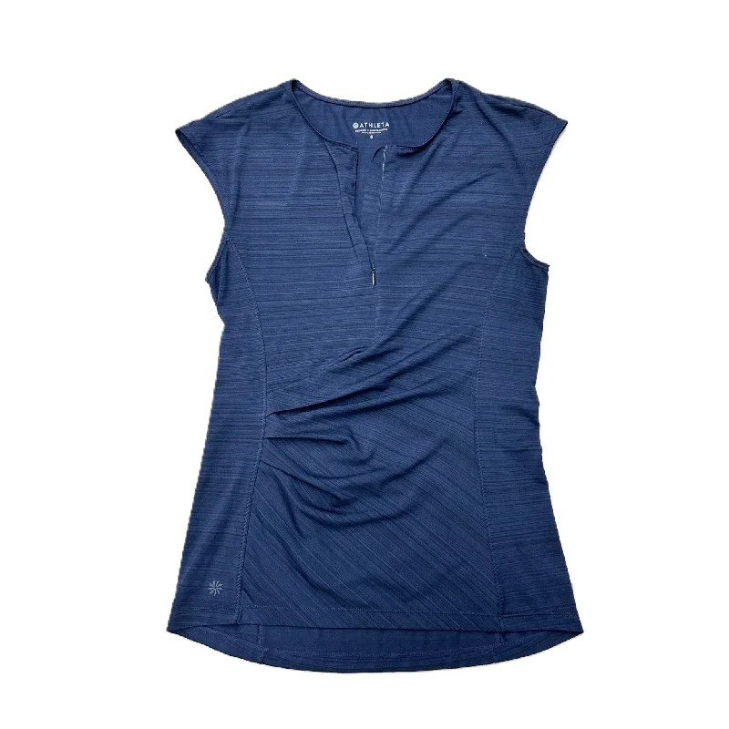 Athletic Top Short Sleeve By Athleta In Navy, Size: S Youthful Men's Pop