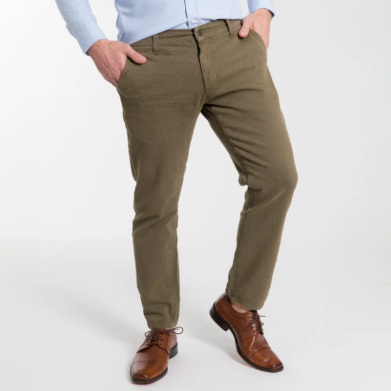 Birch Washed Stretch Chino Traditional Men's Wool