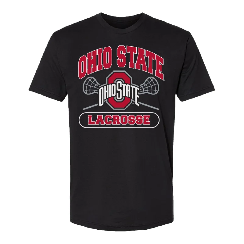 Ohio State Buckeyes Lacrosse Sticks T-Shirt Confident Men's Power