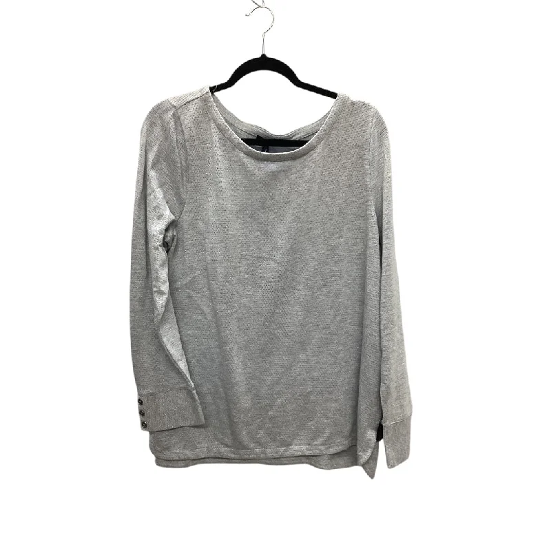 Top Long Sleeve By Talbots In Grey, Size: Xl Bold Men's Statement